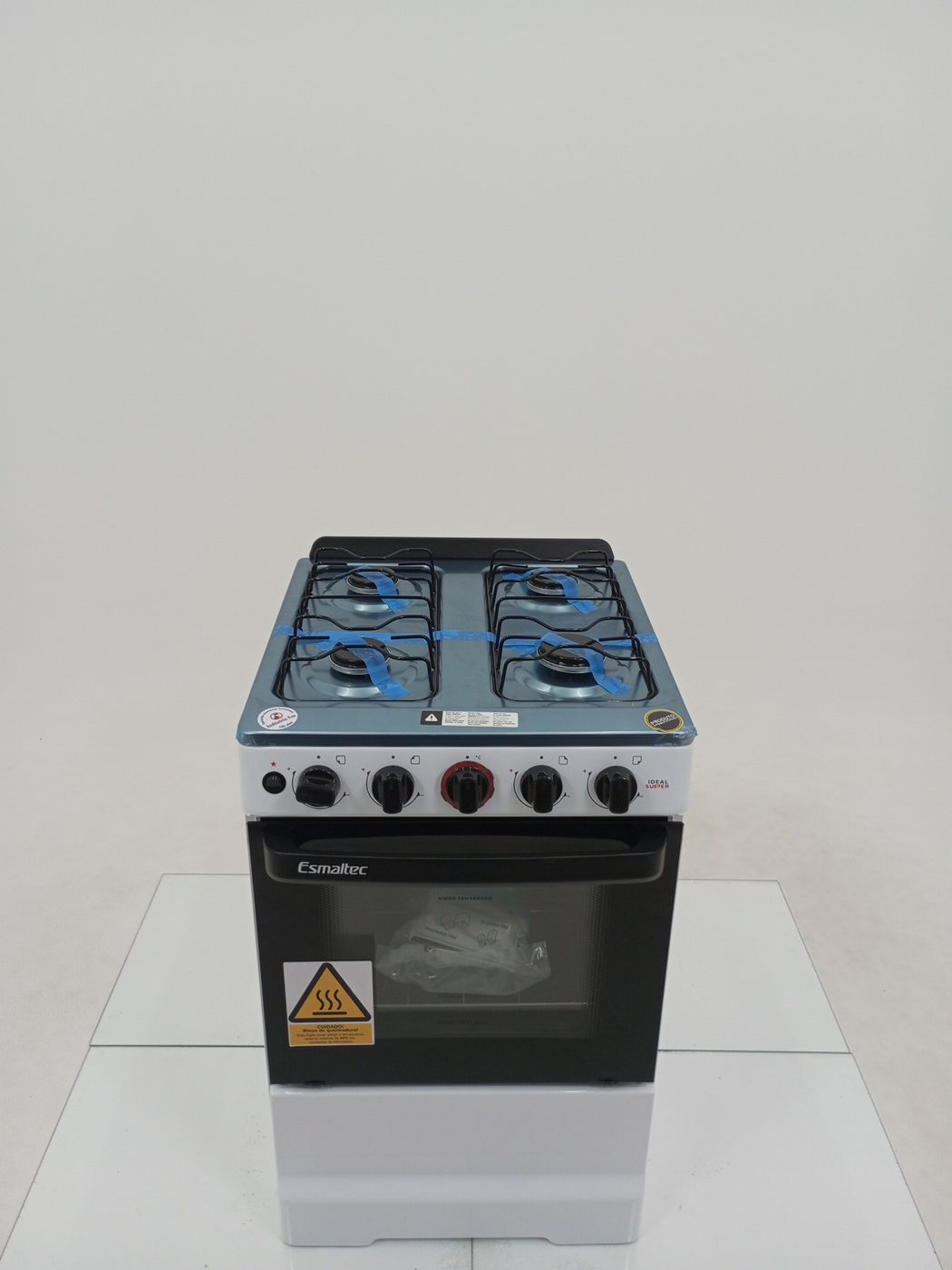 FOGAO ESMALTEC F4IAB 4 BOCAS COM ACENDIMENTO 