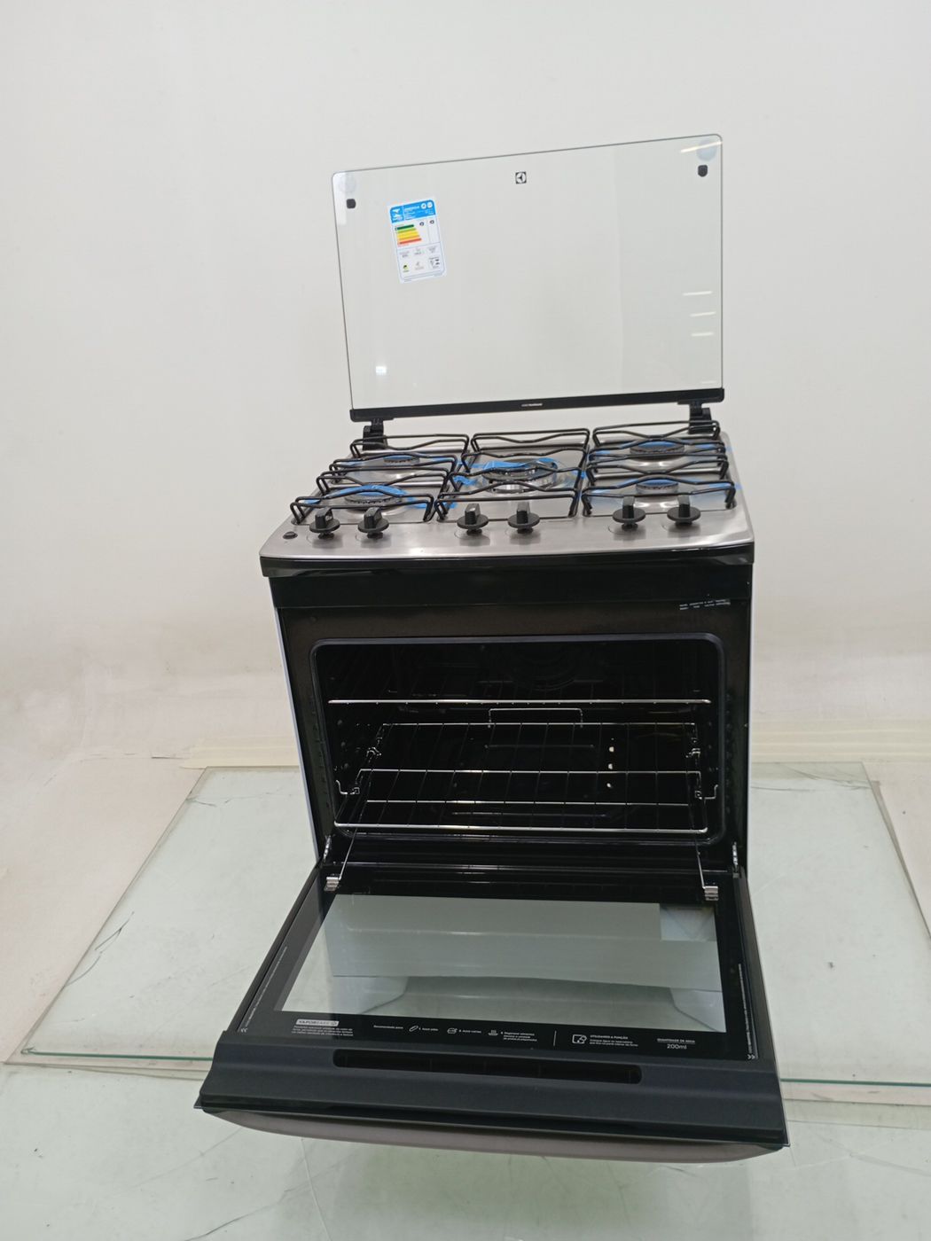 FOGAO ELECTROLUX FE5IB 5 BOCAS MESA INOX PERF