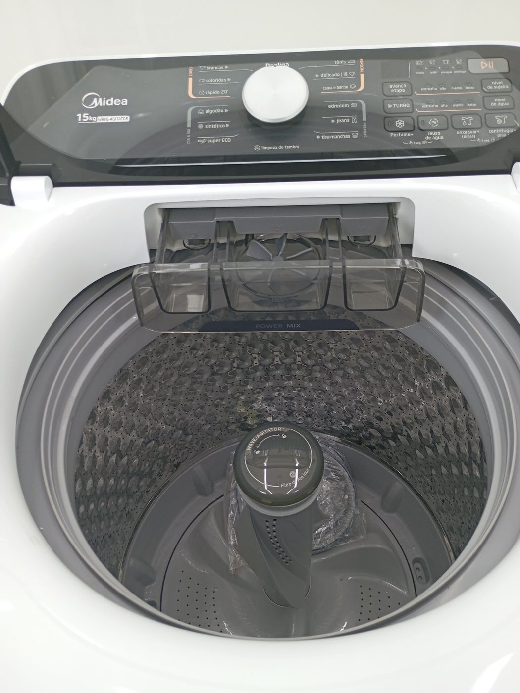 LAVADORA MIDEA LAVADORA TOP LOAD 15KG - BRANC