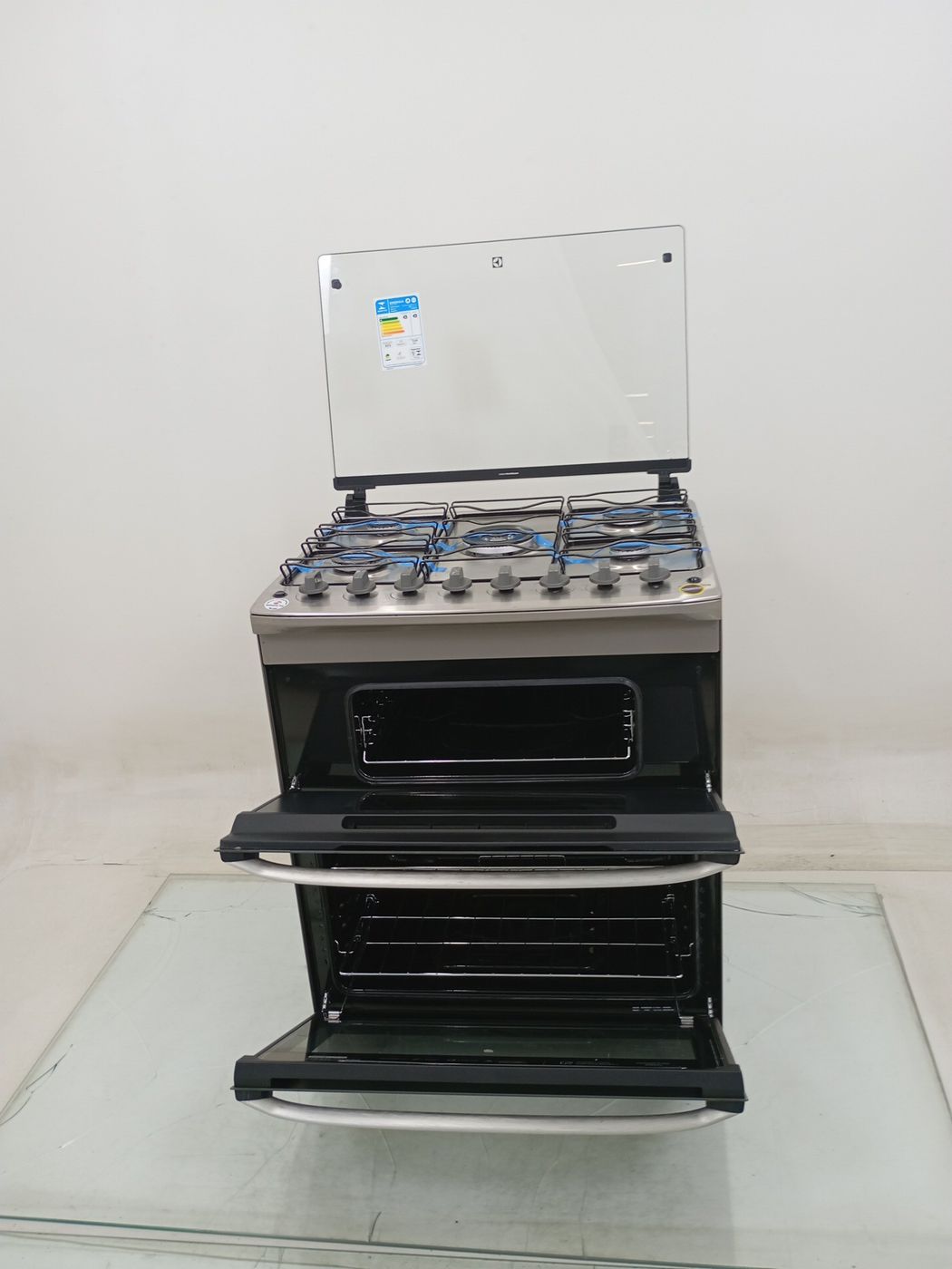 FOGAO ELECTROLUX FE5DC 5 BOCAS DUPLO FORNO PE