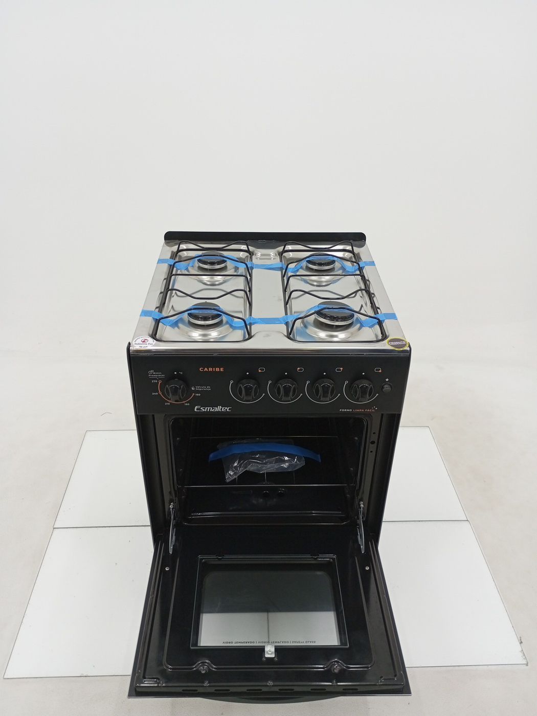 FOGAO ESMALTEC CARIBE 4 BOCAS COM FORNO AUTOL
