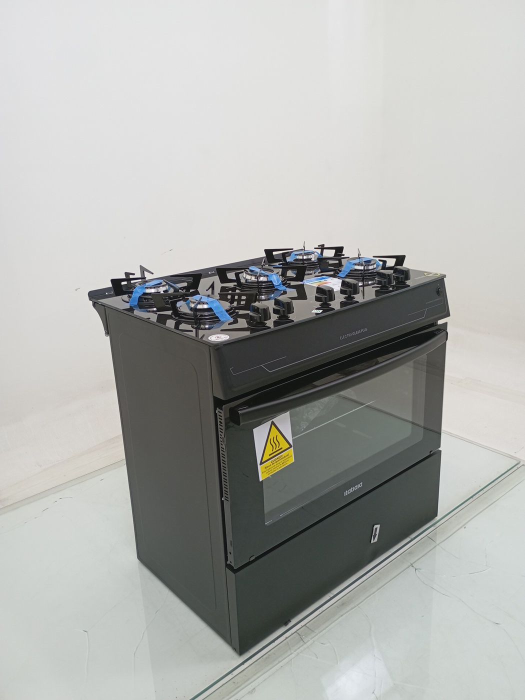 FOGAO ITATIAIA 5 BOCAS ELECTRA GLASS PLUS - P
