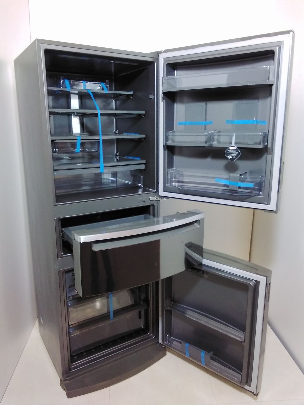 REFRIGERADOR BRASTEMP 3 PORTAS 419L  PL - INO