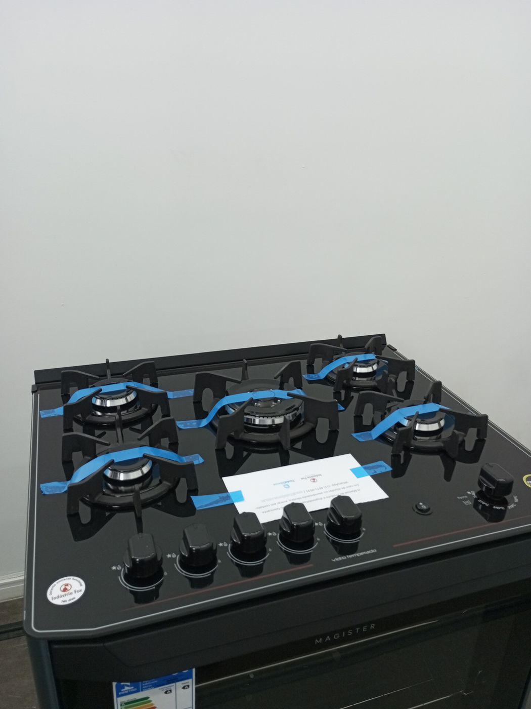 FOGAO DAKO 5 BOCAS MESA DE VIDRO MAGISTER - P