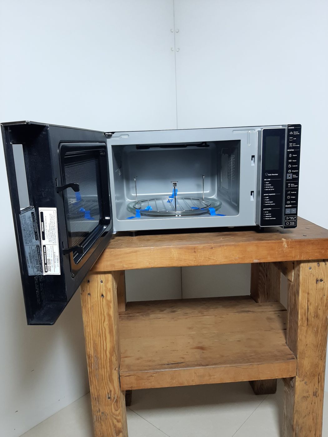 MICRO-ONDAS BRASTEMP FUNÇÃO GRILL 45 L - INOX