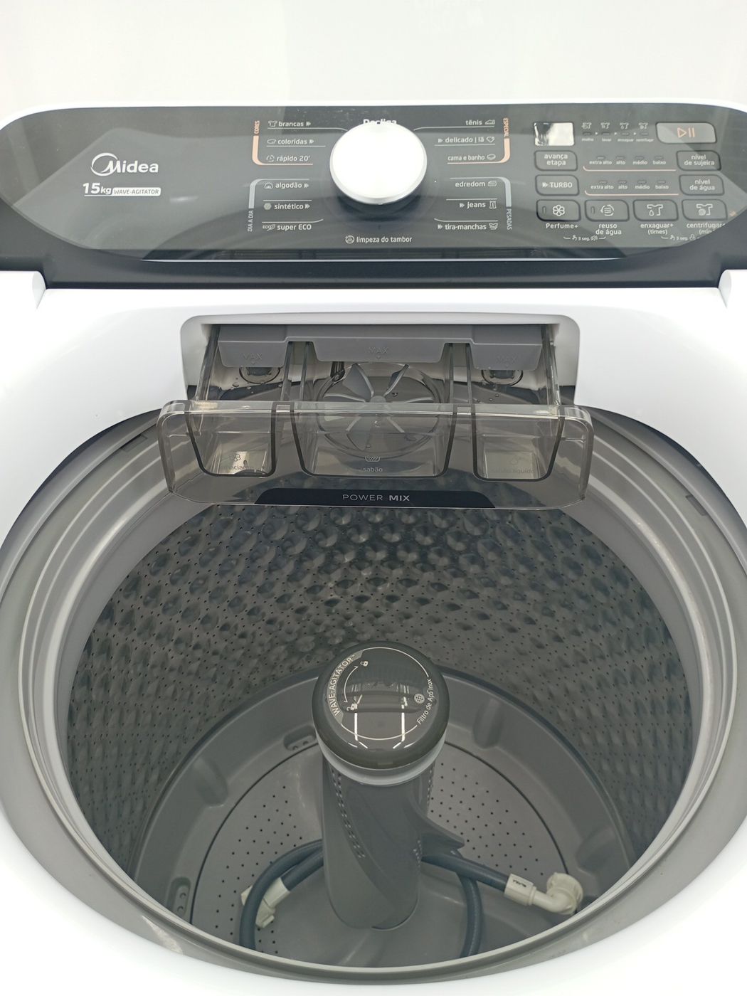 LAVADORA MIDEA LAVADORA TOP LOAD 15KG - BRANC