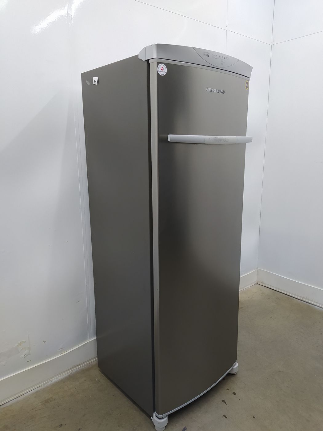 Freezer Brastemp 228l Vertical Flex Frost Free 1 Porta Inox TudoBônus