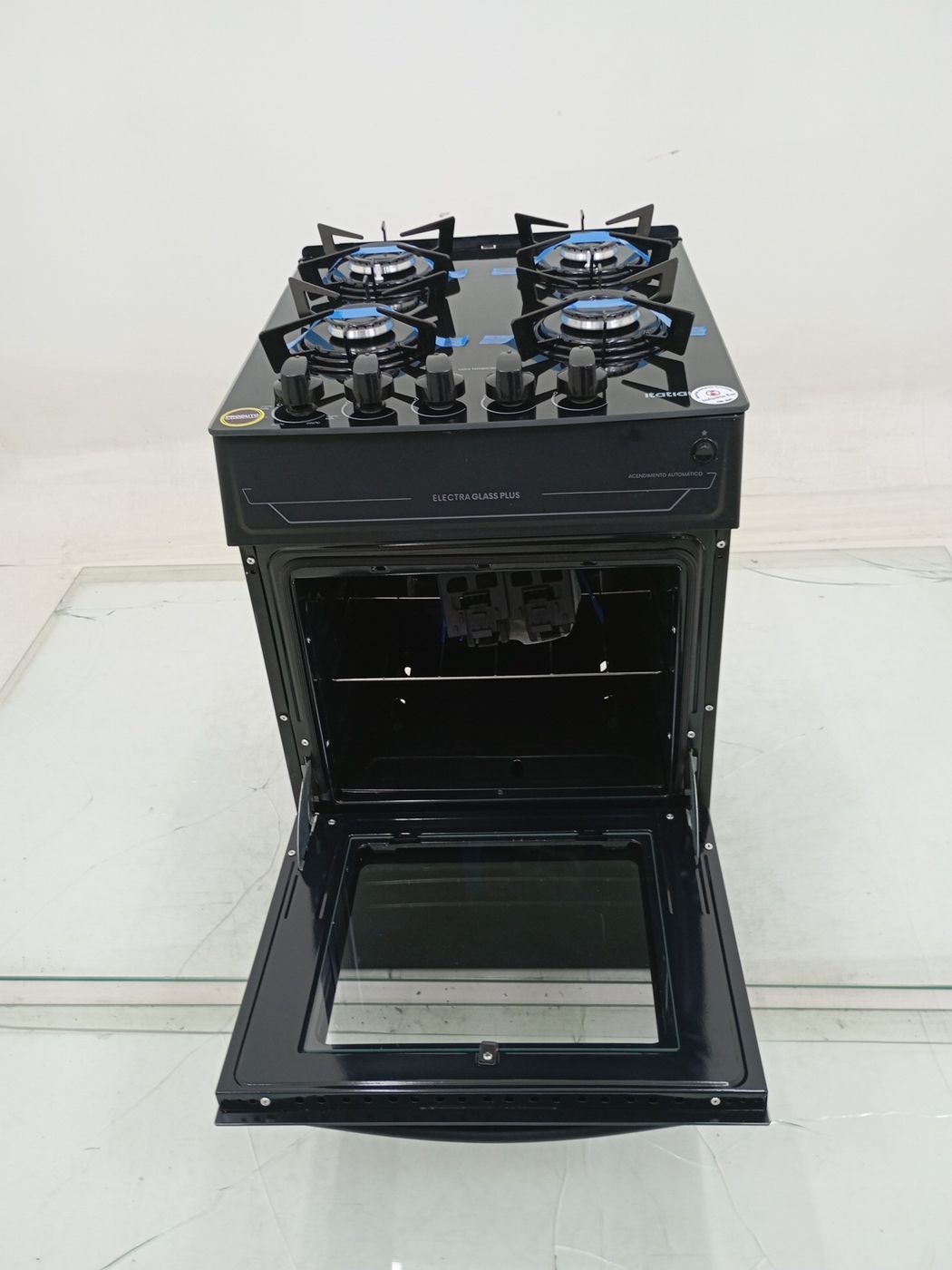 FOGAO ITATIAIA ELECTRA GLASS PLUS 4Q PTO - PR