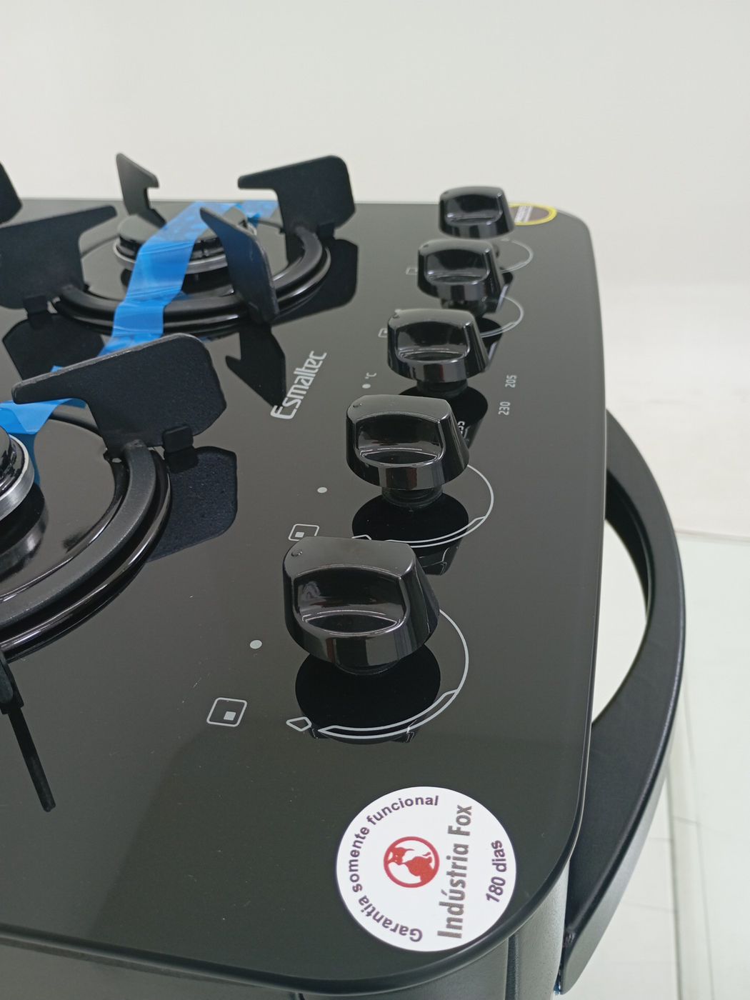 FOGAO ESMALTEC 4115 4 BOCAS PÉROLA GLASS - PR