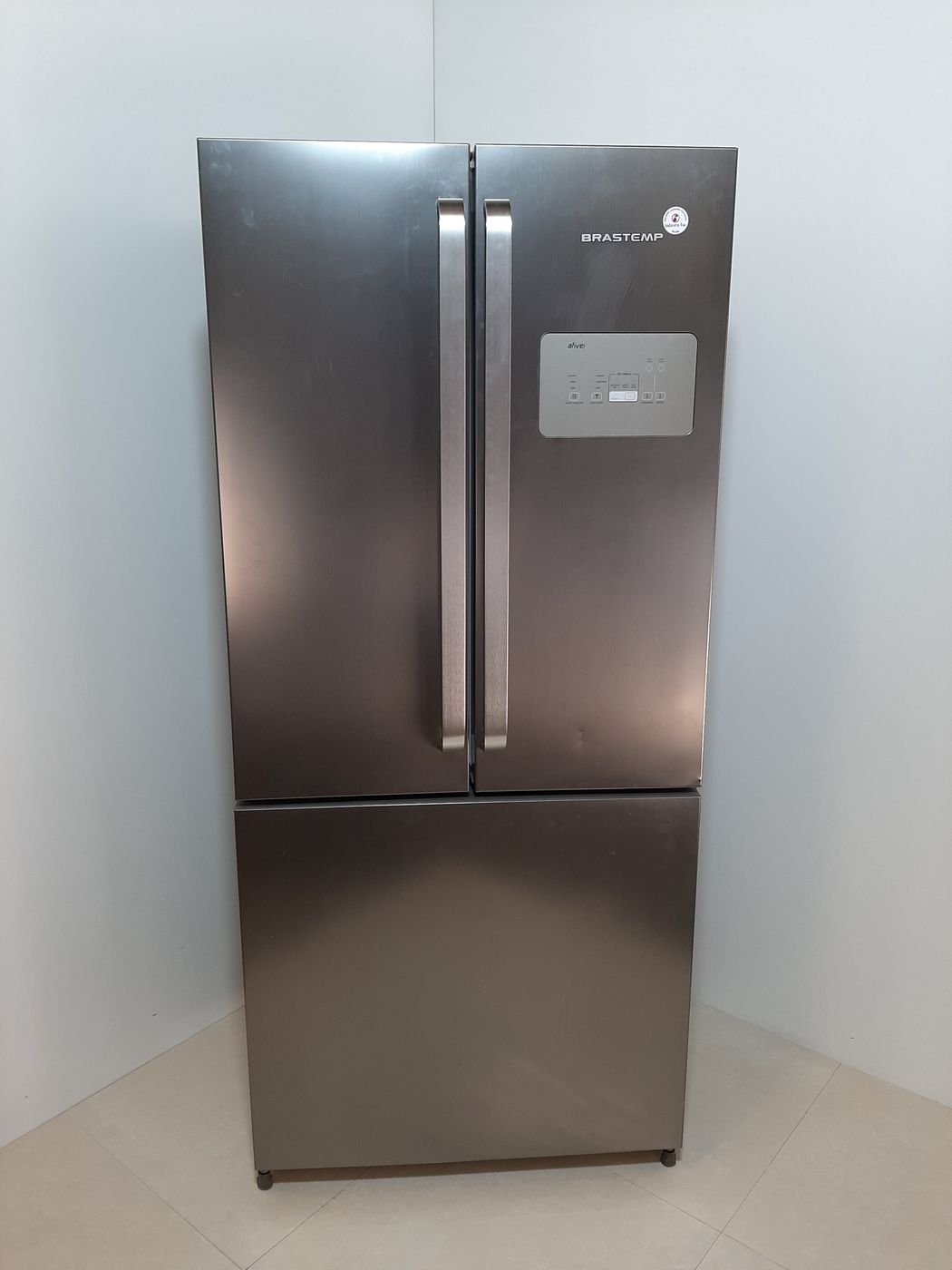 REFRIGERADOR BRASTEMP 3PORTAS 540L PL - INOX