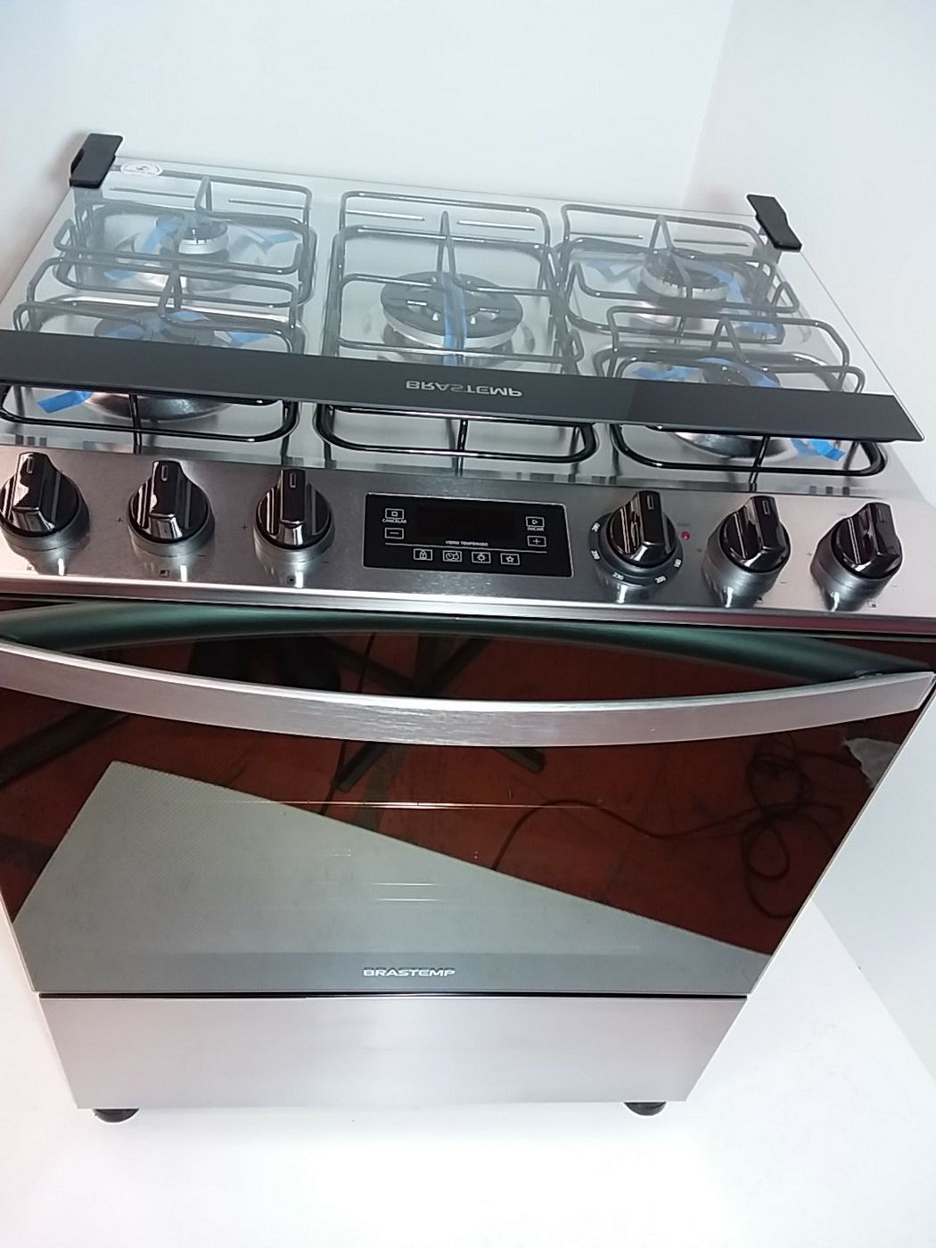 FOGAO BRASTEMP 5 BOCAS MESA INOX