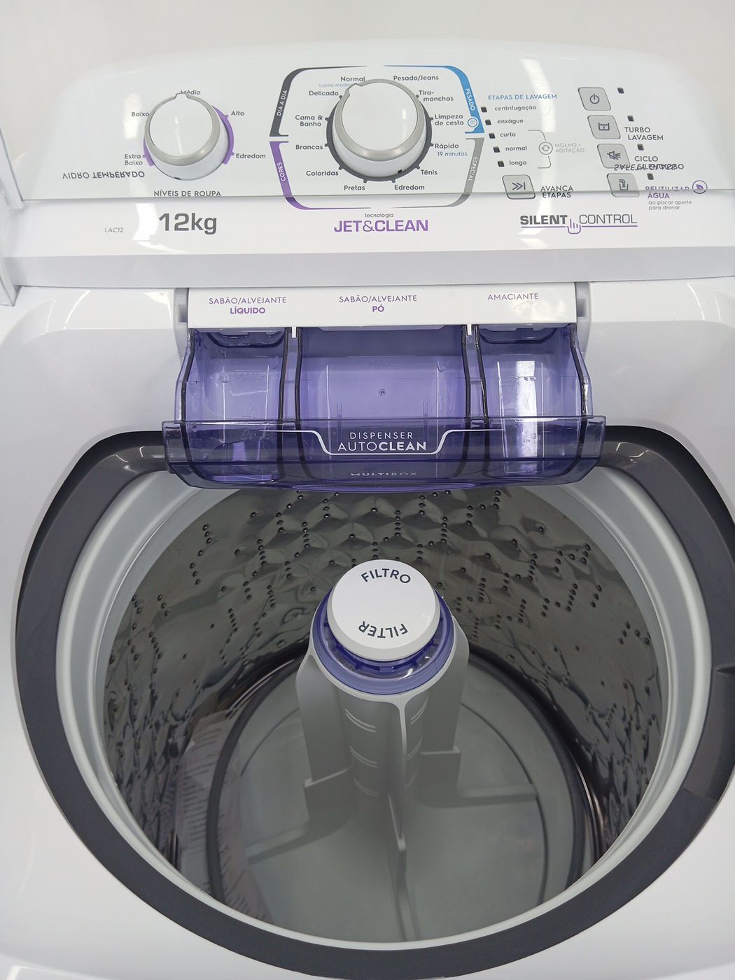 LAVADORA ELECTROLUX TOP LOAD 12KG LAC12 TURBO