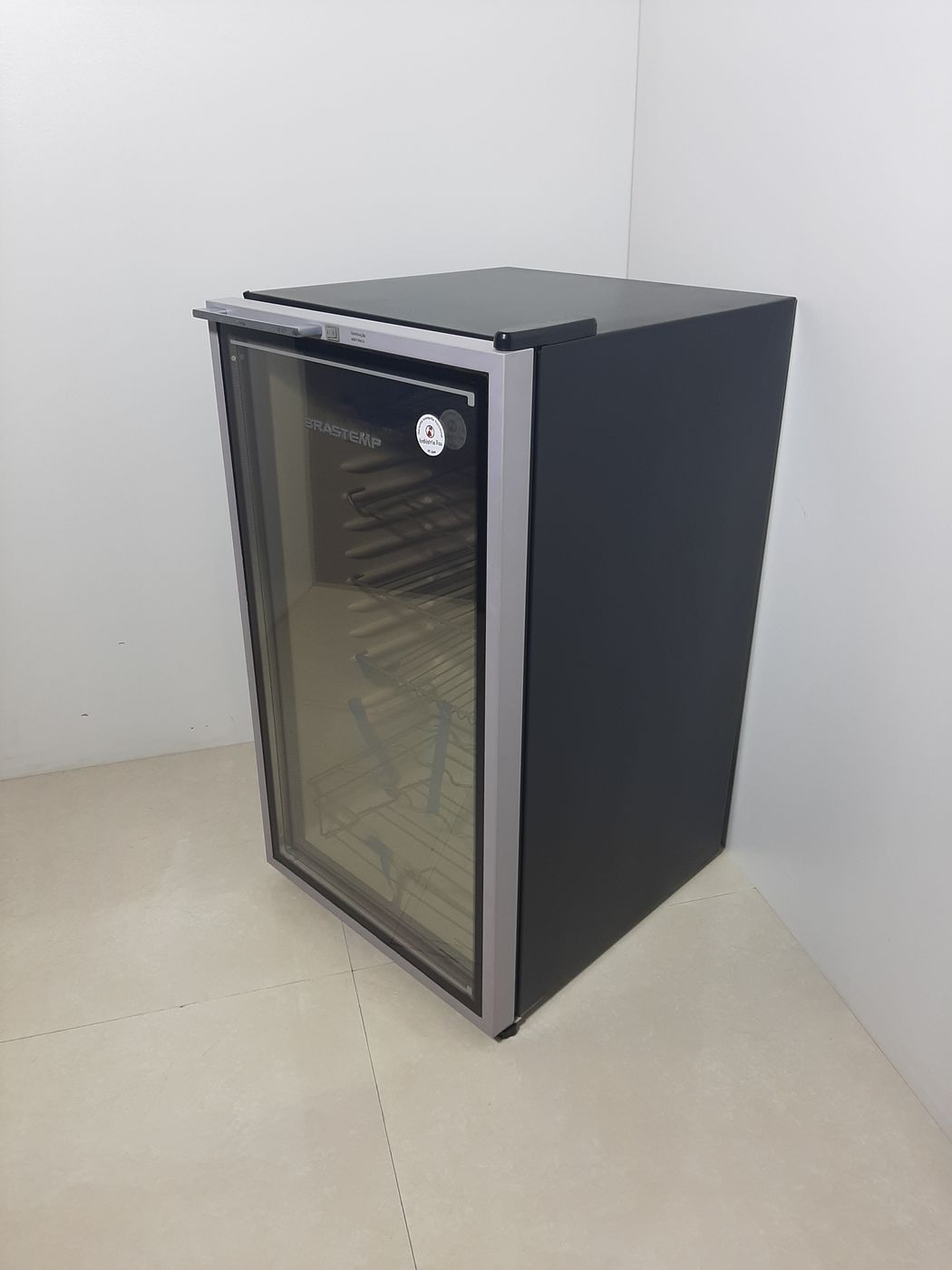 FRIGOBAR BRASTEMP PORTA DE VIDRO 117L /60 CNZ