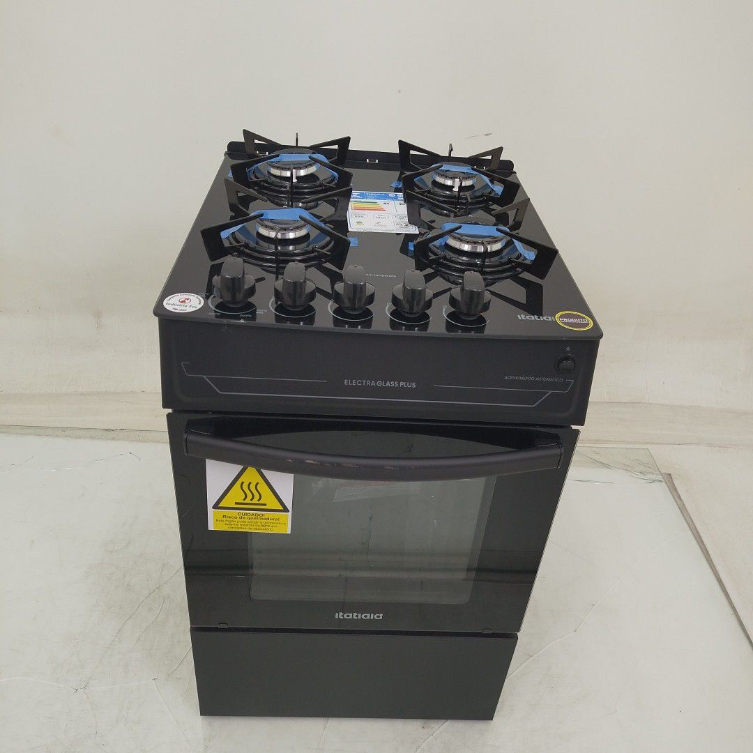 FOGAO ITATIAIA ELECTRA GLASS PLUS 4Q PTO - PR