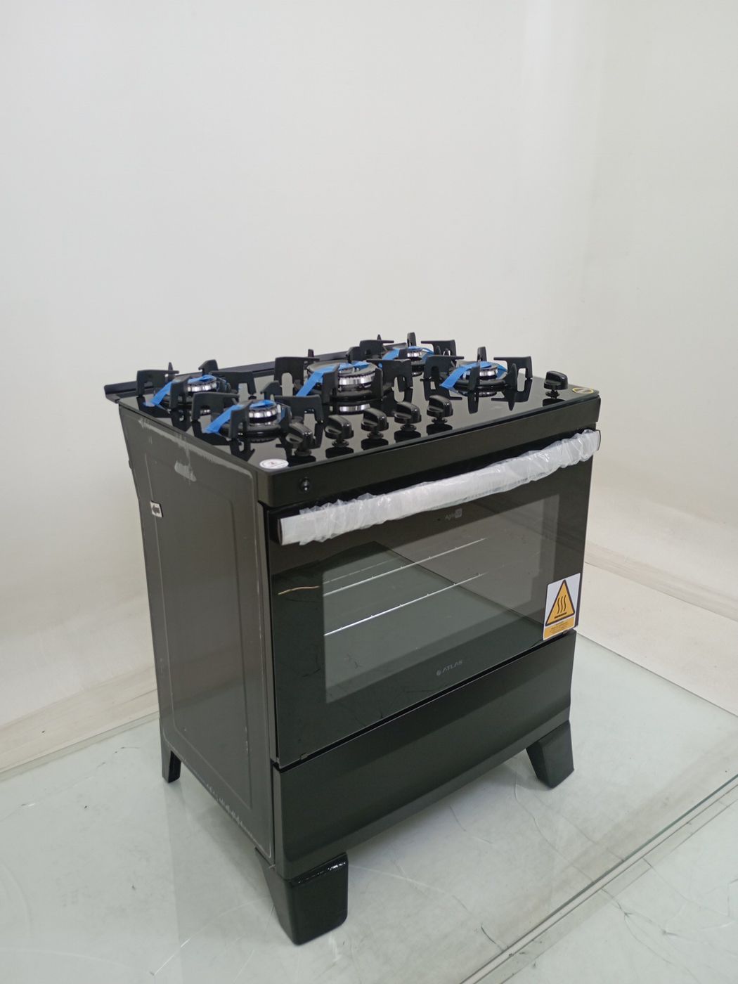 FOGAO ATLAS 5 BOCAS COM MESA DE VIDRO AGILE U