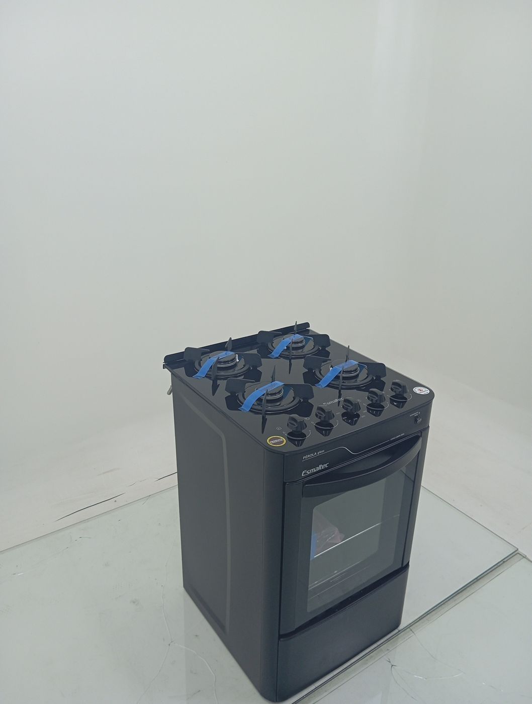 FOGAO ESMALTEC 4115 4 BOCAS PÉROLA GLASS - PR