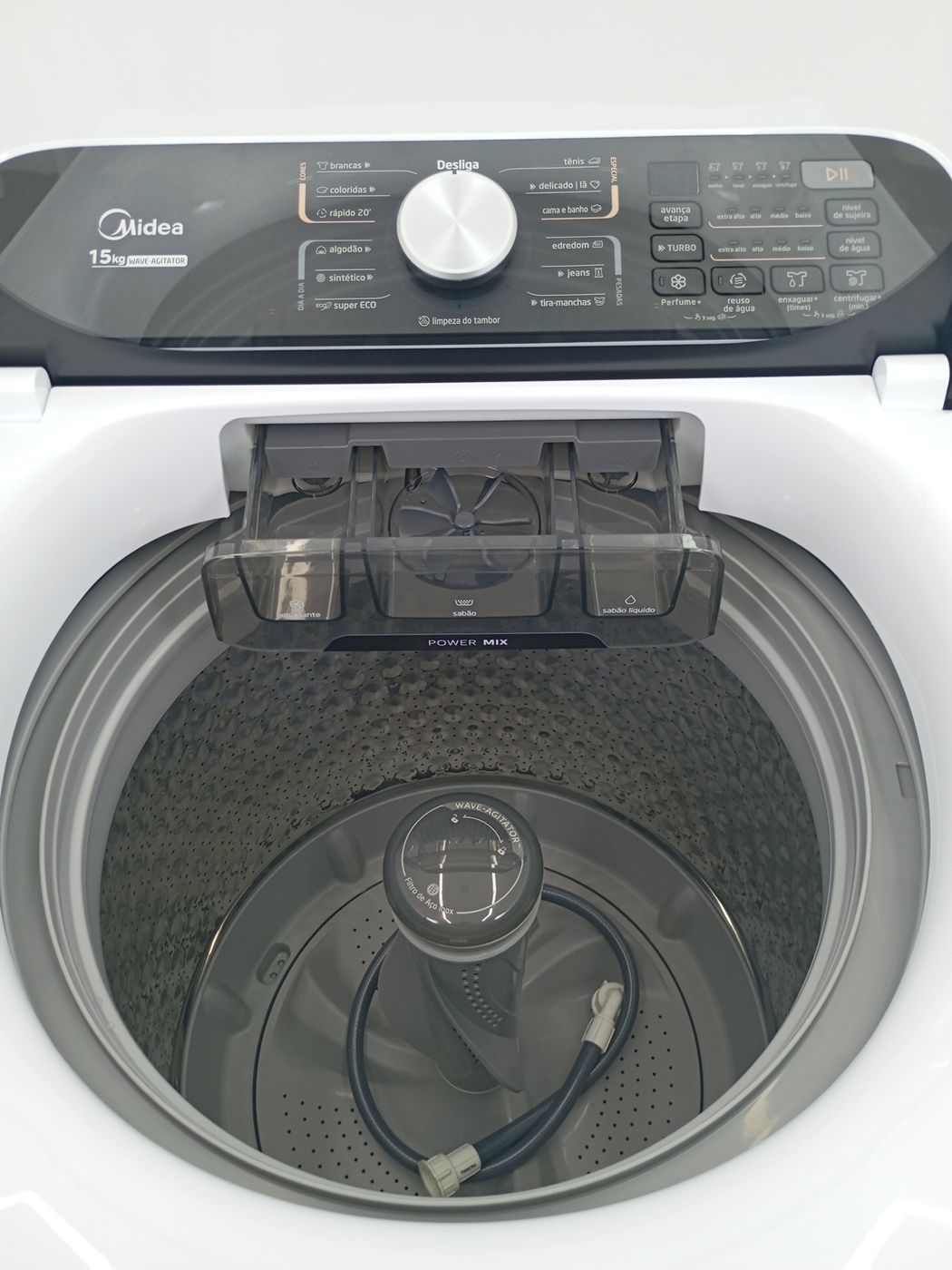 LAVADORA MIDEA LAVADORA TOP LOAD 15KG - BRANC