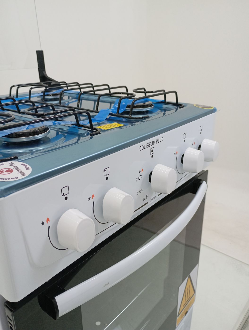 FOGAO ATLAS CLISEUM PLUS 4 BOCAS MESA INOX - 