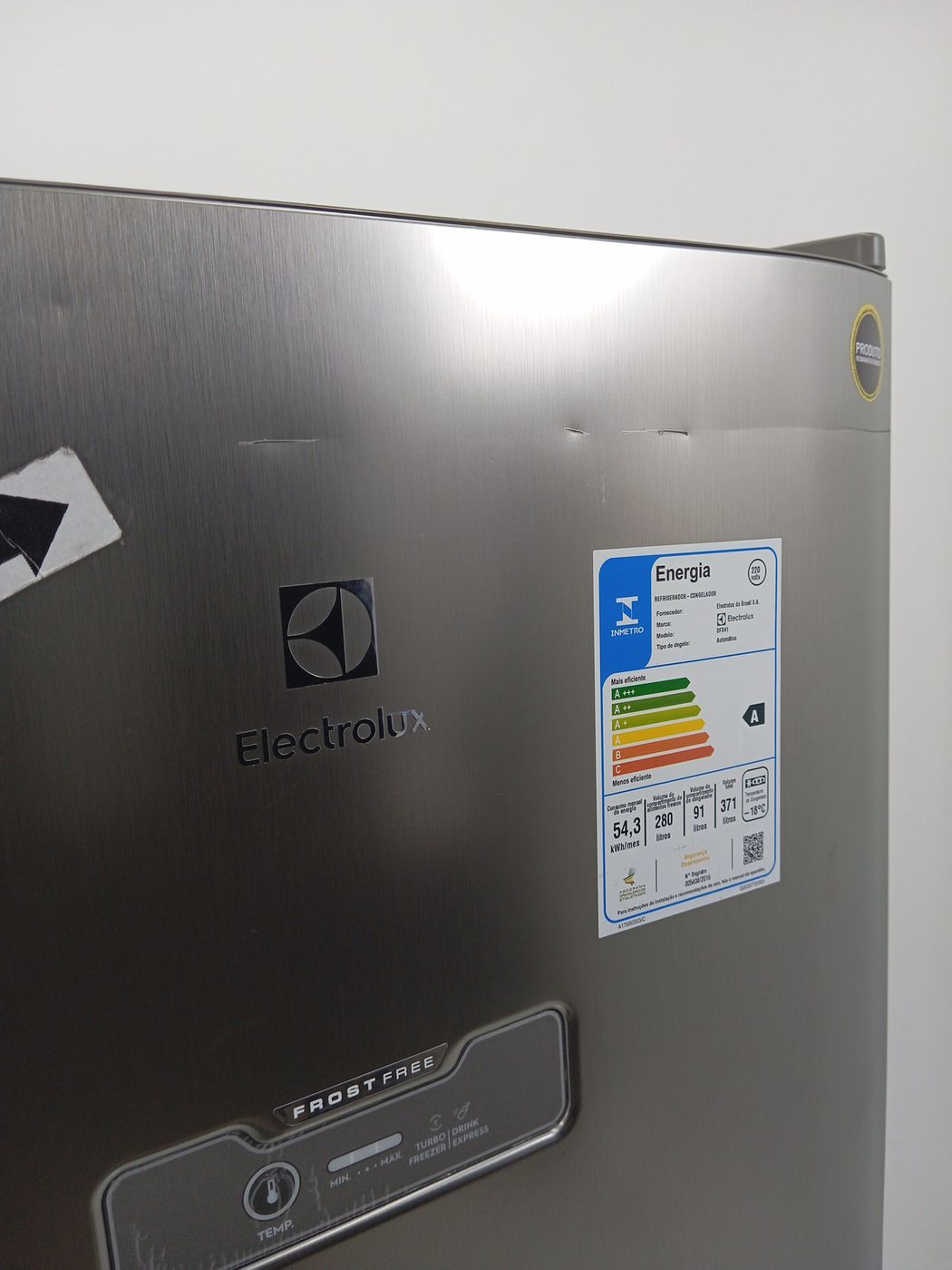 REFRIGERADOR ELECTROLUX DFX41 FROST FREE 371l