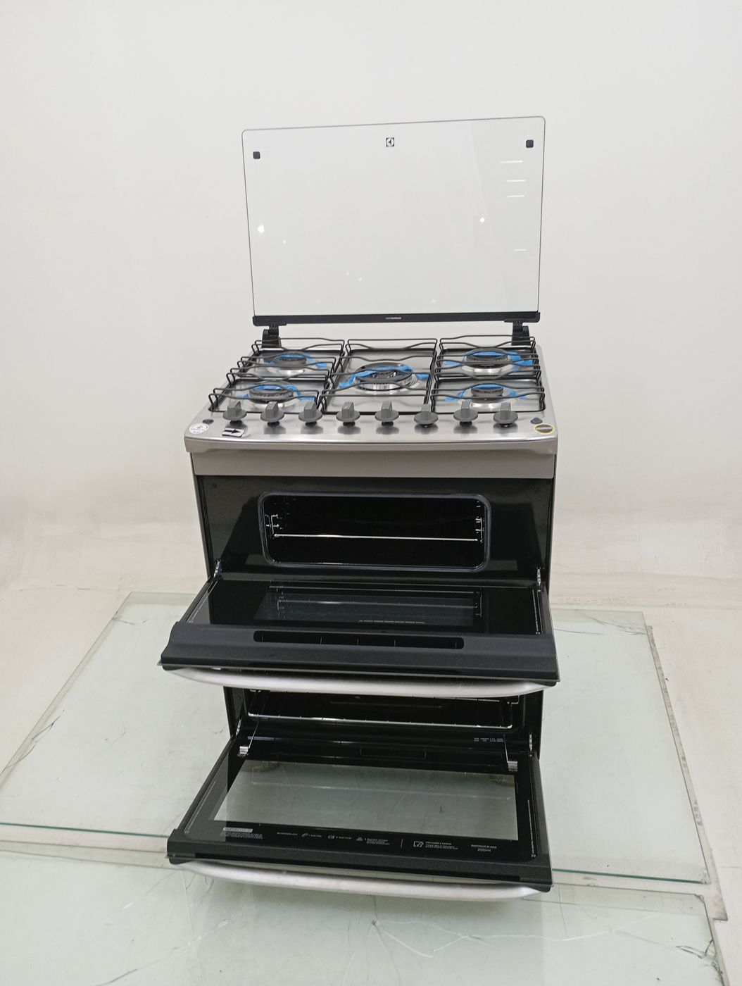 FOGAO ELECTROLUX FE5DC 5 BOCAS DUPLO FORNO PE
