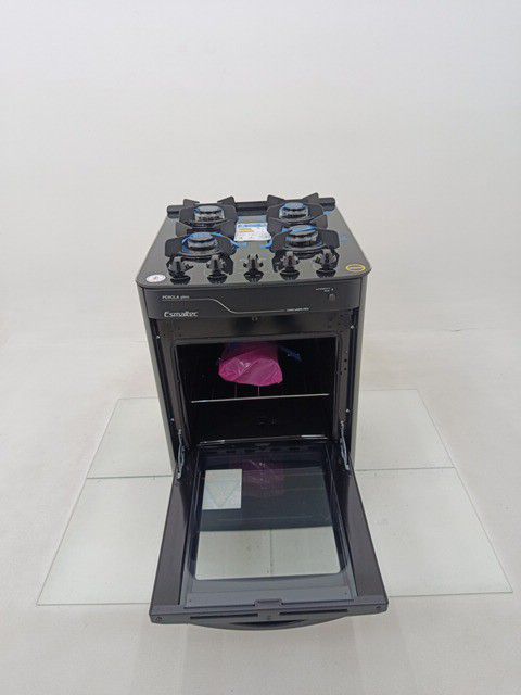 FOGAO ESMALTEC 4115 4 BOCAS PÉROLA GLASS - PR