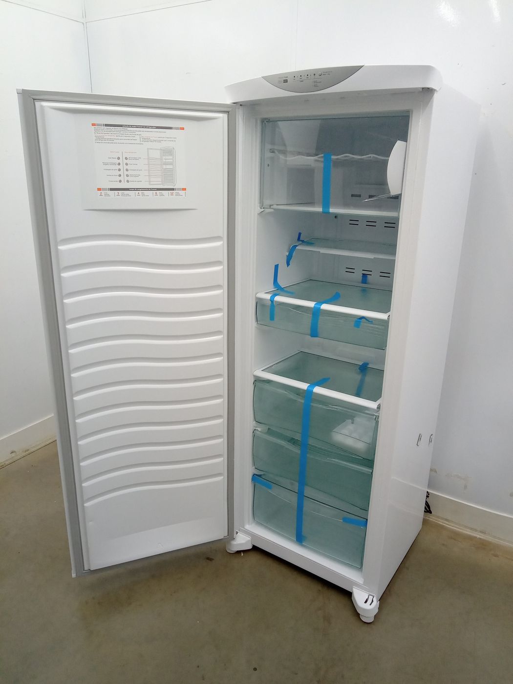 Freezer Brastemp 228l Vertical Flex Frost Free 1 Porta Branco TudoBônus