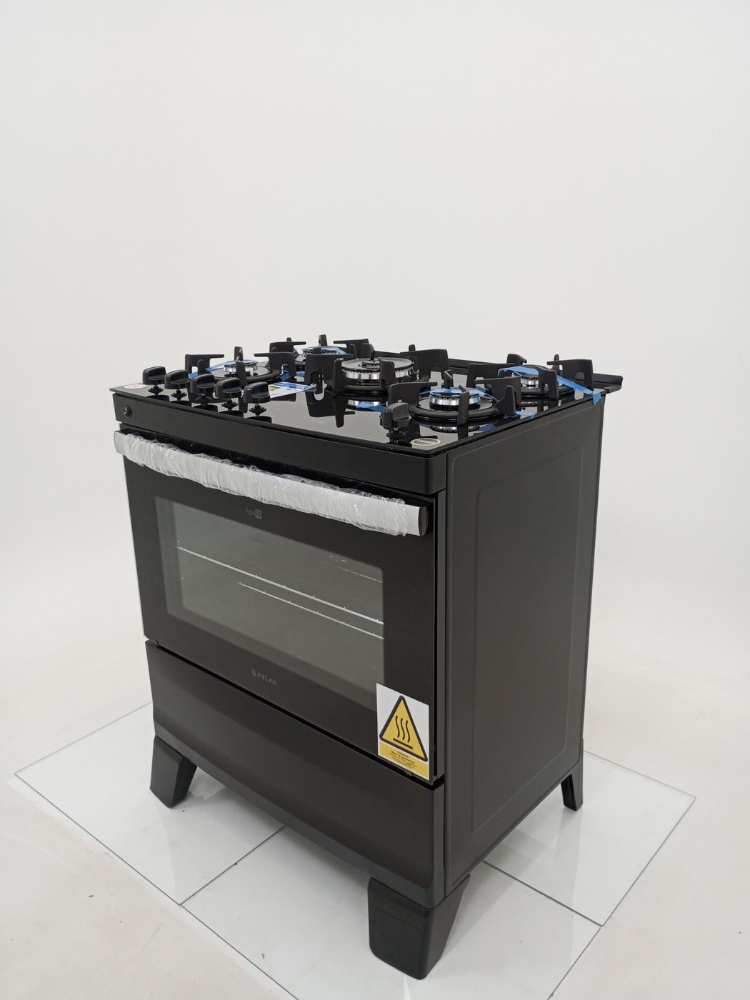 FOGAO ATLAS 5 BOCAS COM MESA DE VIDRO AGILE U