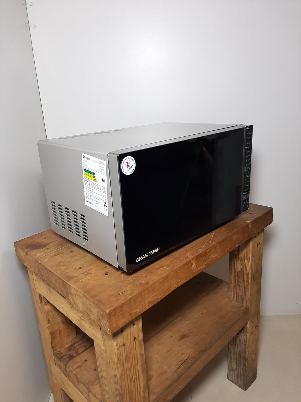 MICRO-ONDAS BRASTEMP FUNÇÃO GRILL 45 L - INOX