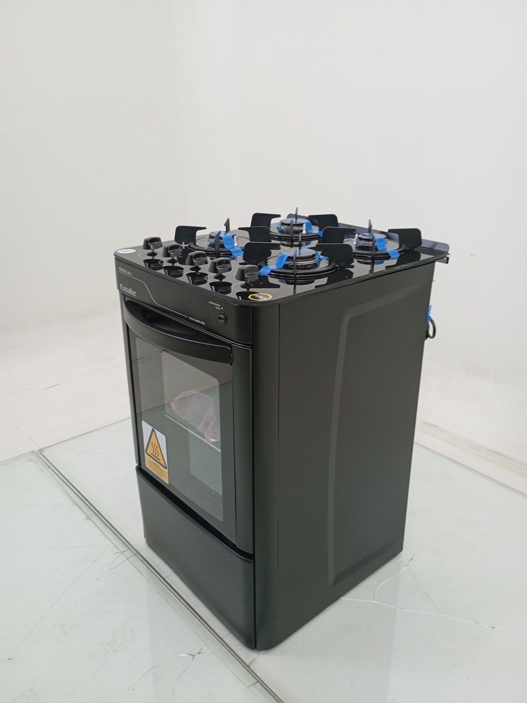 FOGAO ESMALTEC 4115 4 BOCAS PÉROLA GLASS - PR