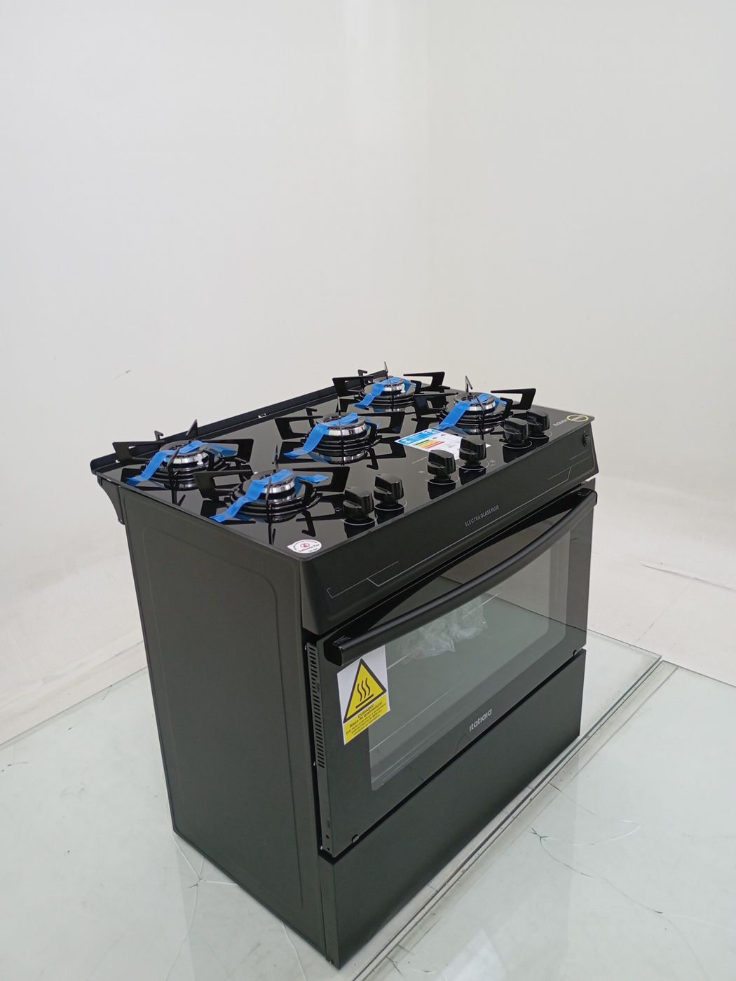 FOGAO ITATIAIA 5 BOCAS ELECTRA GLASS PLUS - P