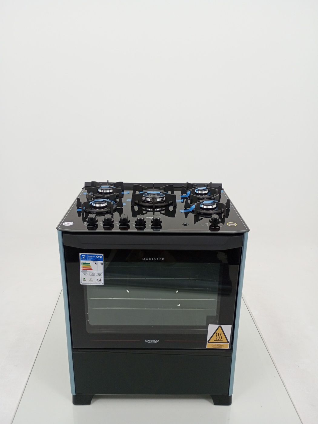 FOGAO DAKO 5 BOCAS MESA DE VIDRO MAGISTER - P