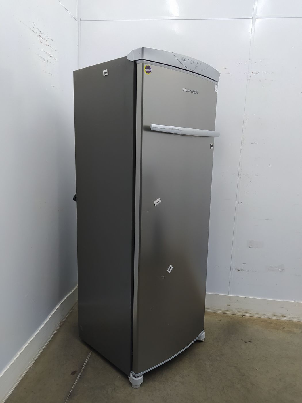 Freezer Brastemp 228l Vertical Flex Frost Free 1 Porta Inox TudoBônus