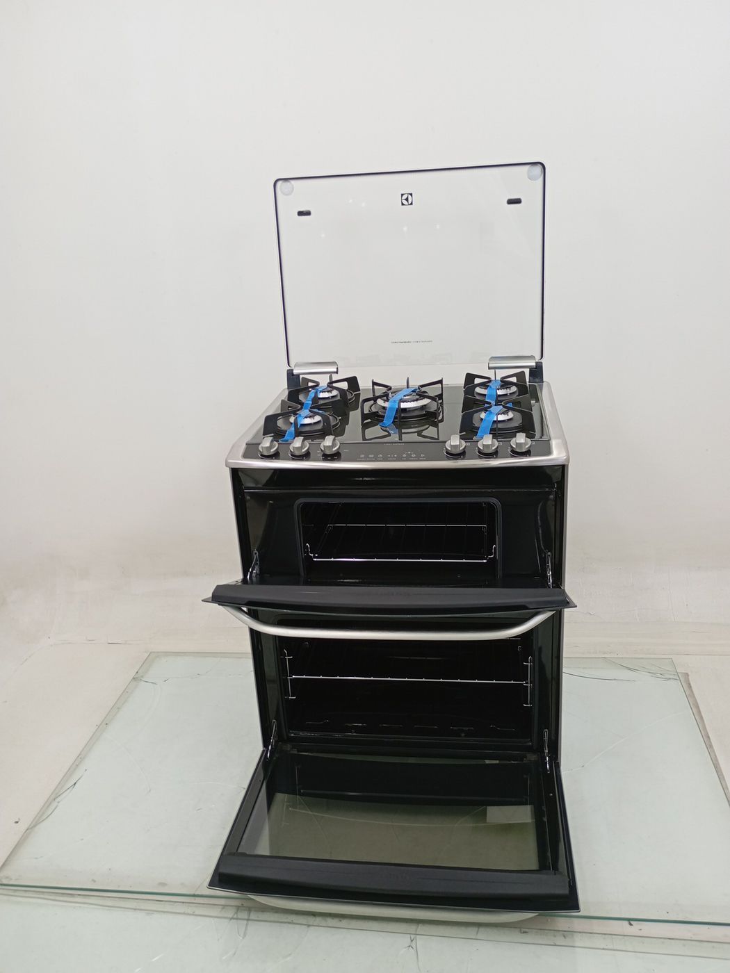 FOGAO ELECTROLUX 76DXV 5 BOCAS DUPLO FORNO ME