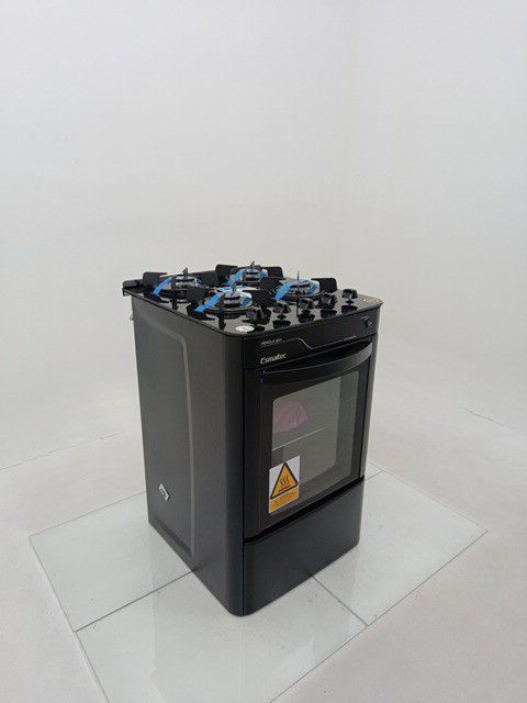FOGAO ESMALTEC 4115 4 BOCAS PÉROLA GLASS - PR