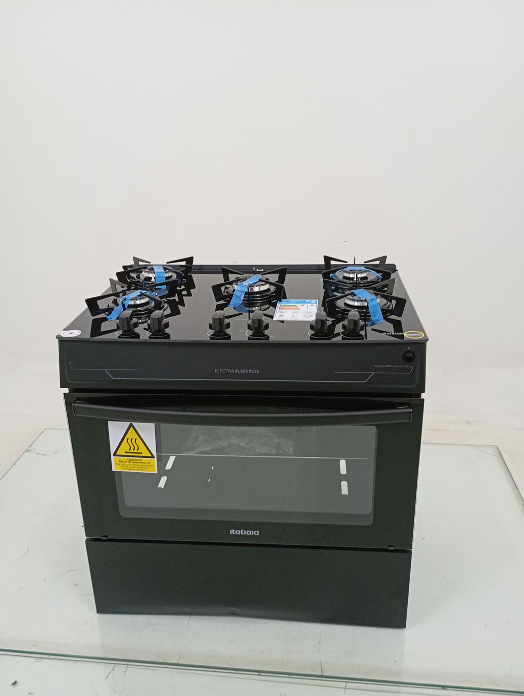 FOGAO ITATIAIA 5 BOCAS ELECTRA GLASS PLUS - P