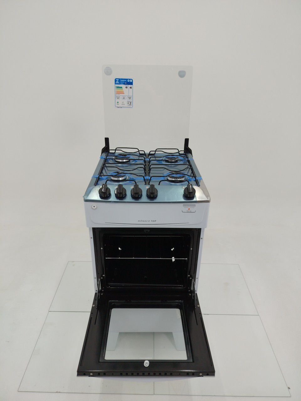 FOGAO ATLAS 4 BOCAS MESA INOX MONACO - BRANCO