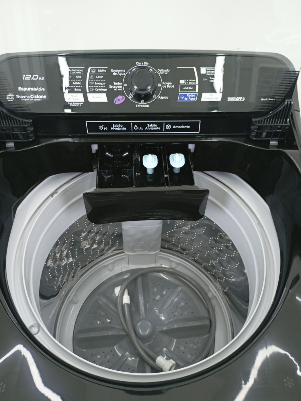 LAVADORA PANASONIC 12KG C/ PROGRAMA VANISH - 