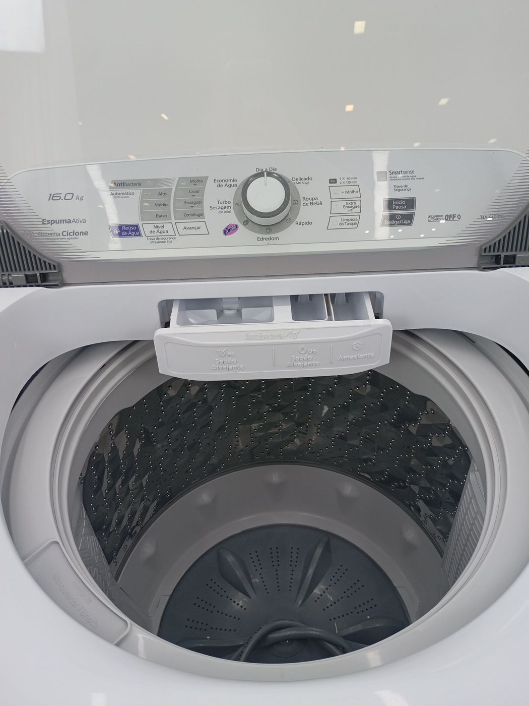 LAVADORA PANASONIC 16KG C/ 9 PROGRAMAS DE LAV