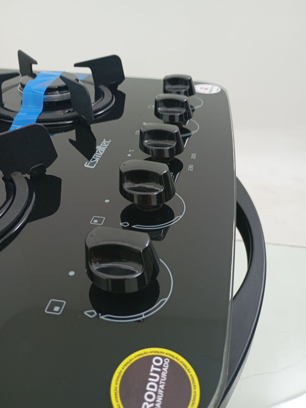 FOGAO ESMALTEC 4115 4 BOCAS PÉROLA GLASS - PR