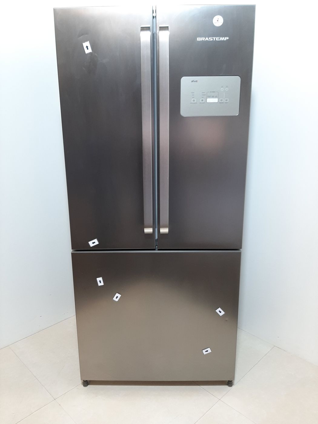 REFRIGERADOR BRASTEMP 3PORTAS 540L PL - INOX