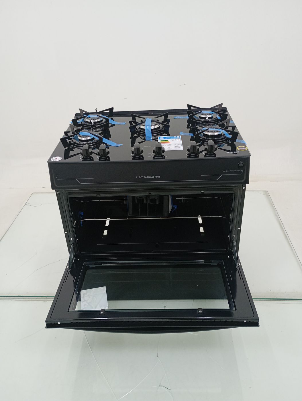 FOGAO ITATIAIA 5 BOCAS ELECTRA GLASS PLUS - P