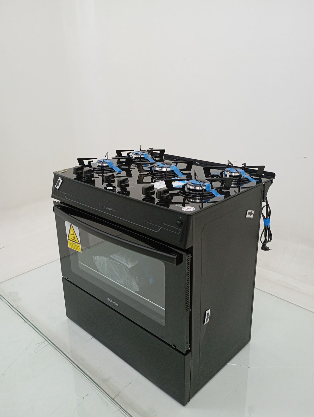 FOGAO ITATIAIA 5 BOCAS ELECTRA GLASS PLUS - P