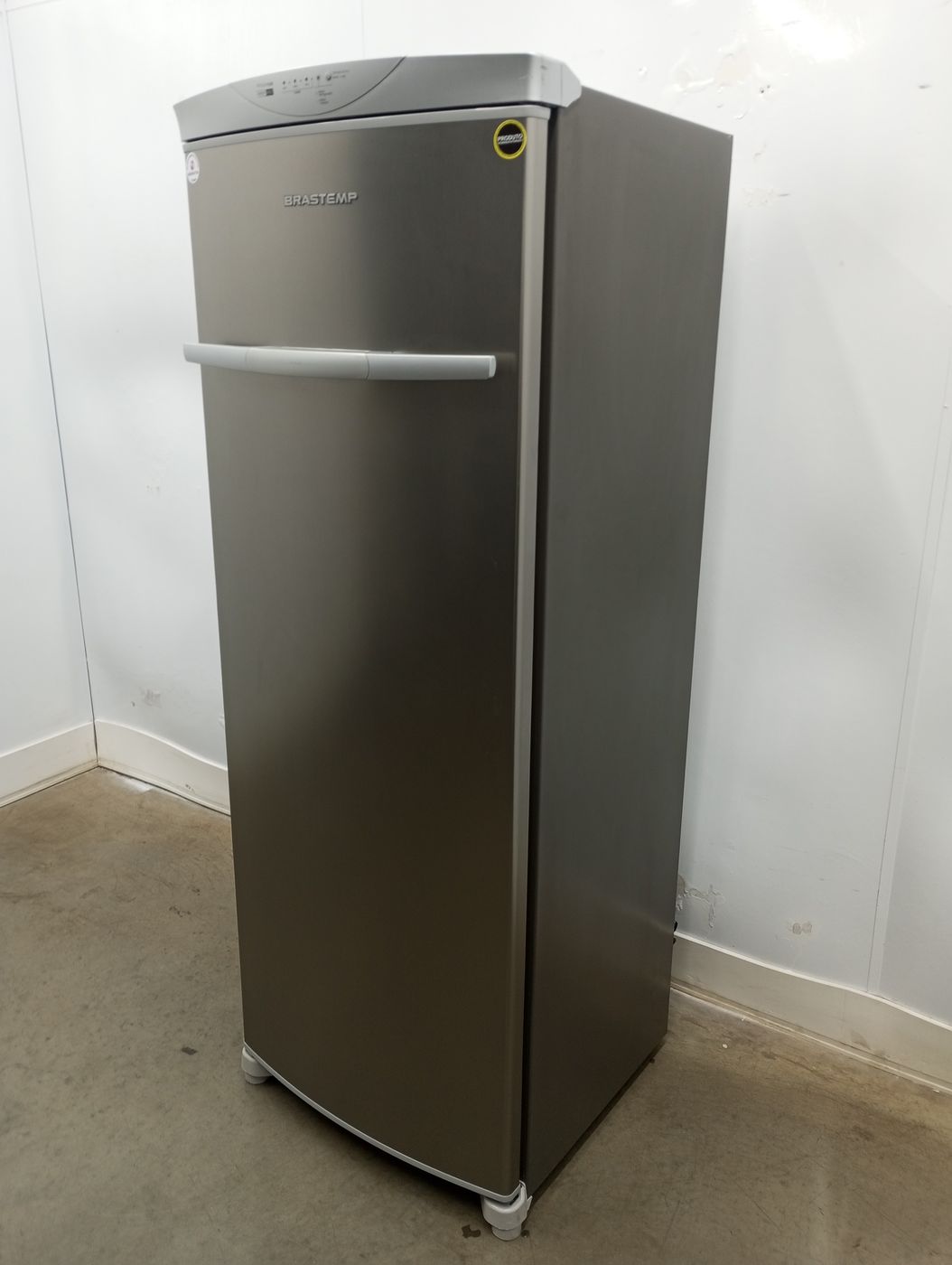 Freezer Brastemp 228l Vertical Flex Frost Free 1 Porta Inox TudoBônus