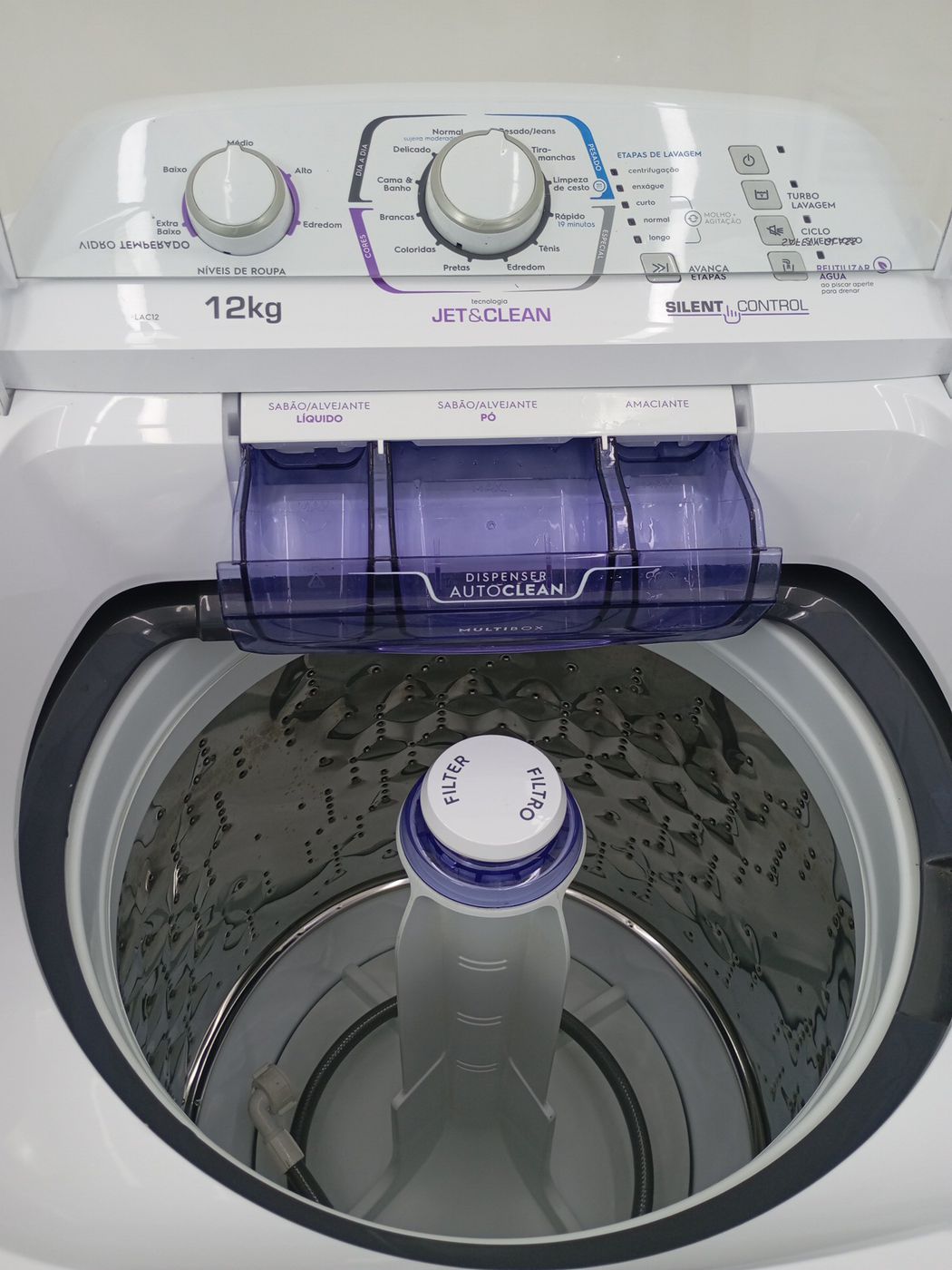 LAVADORA ELECTROLUX TOP LOAD 12KG LAC12 TURBO