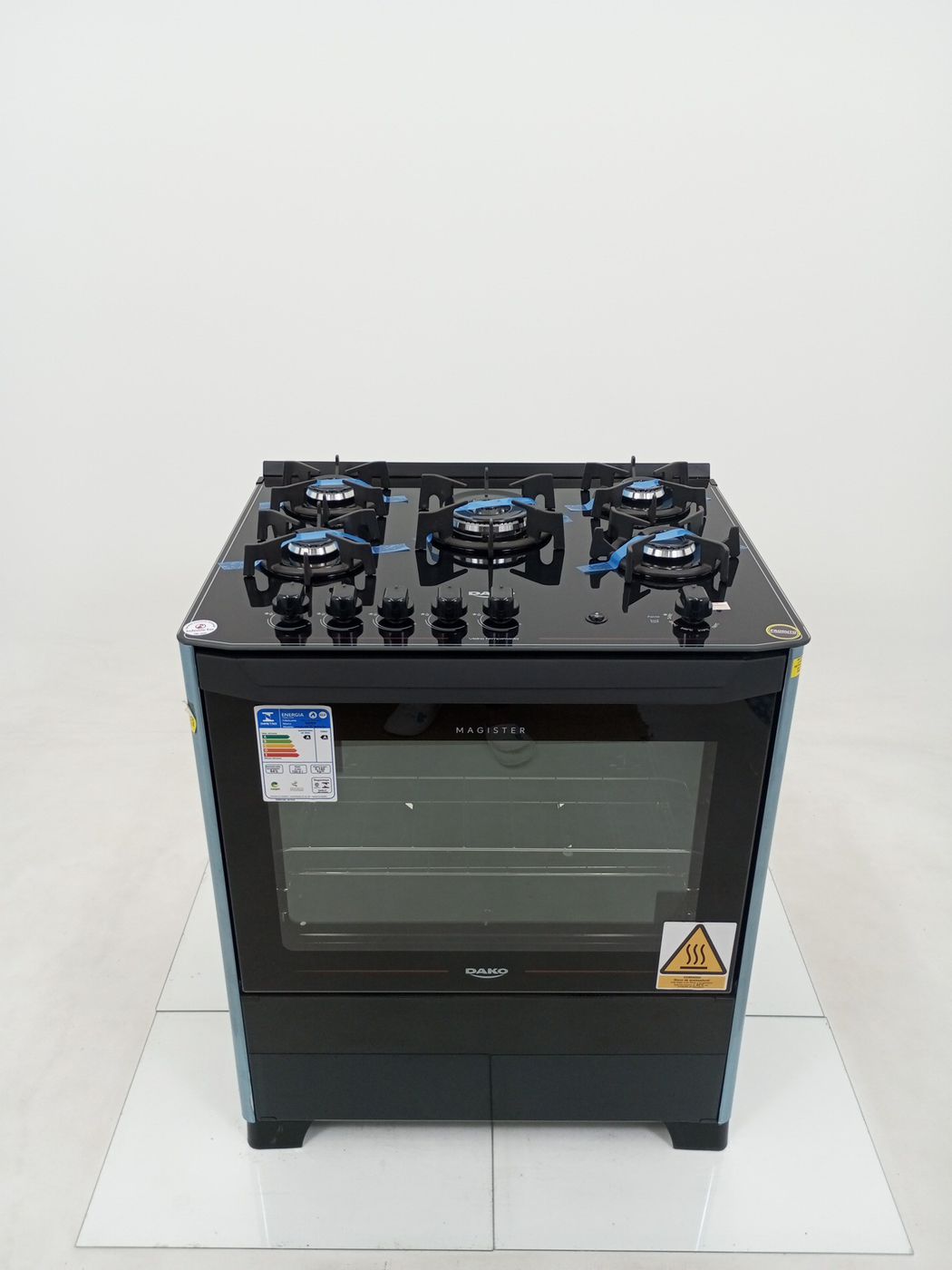 FOGAO DAKO 5 BOCAS MESA DE VIDRO MAGISTER - P
