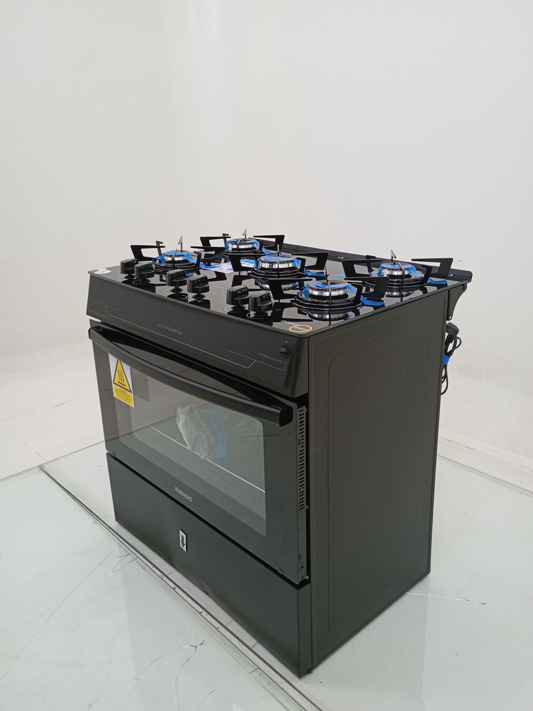 FOGAO ITATIAIA 5 BOCAS ELECTRA GLASS PLUS - P