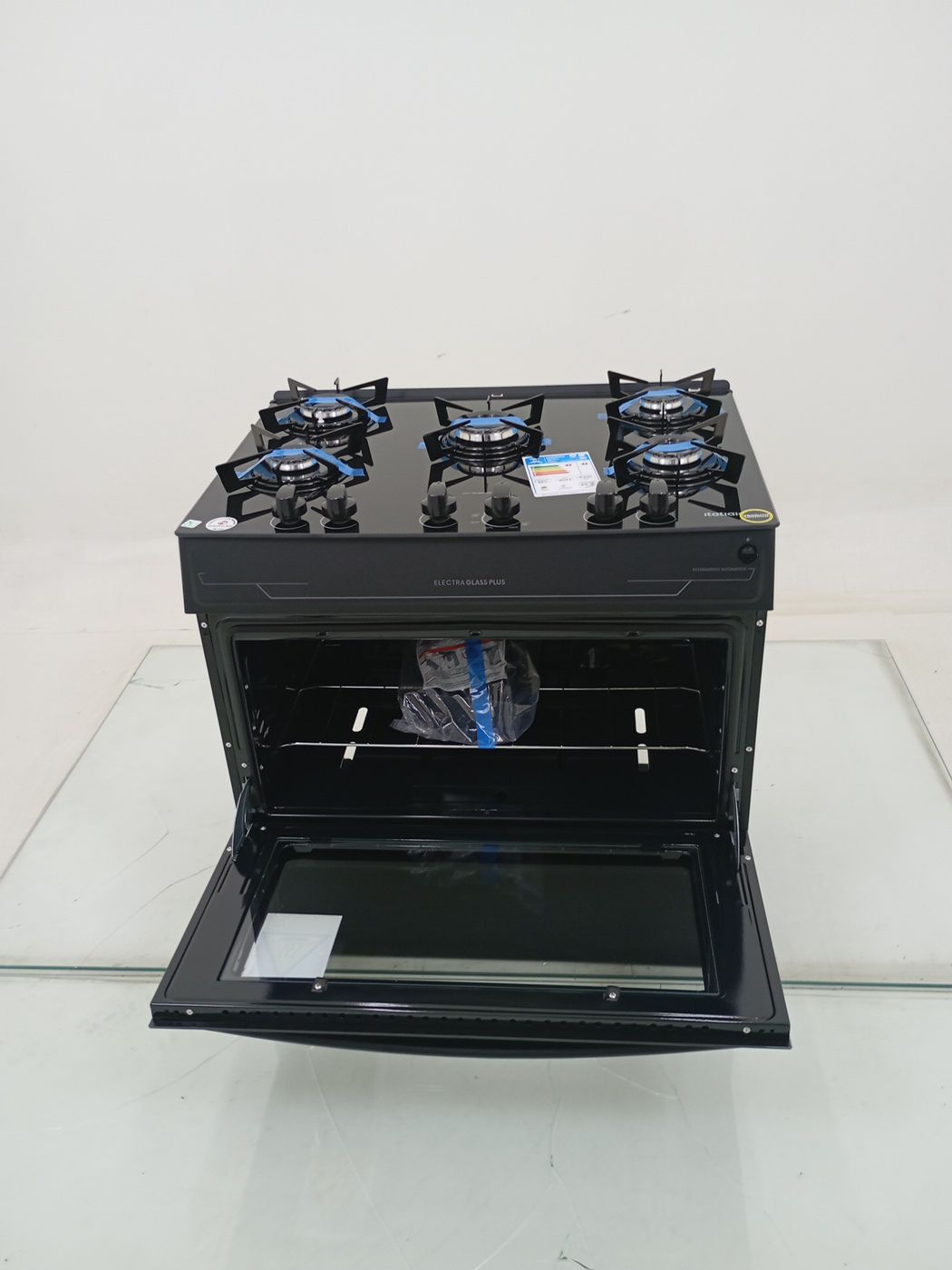 FOGAO ITATIAIA 5 BOCAS ELECTRA GLASS PLUS - P