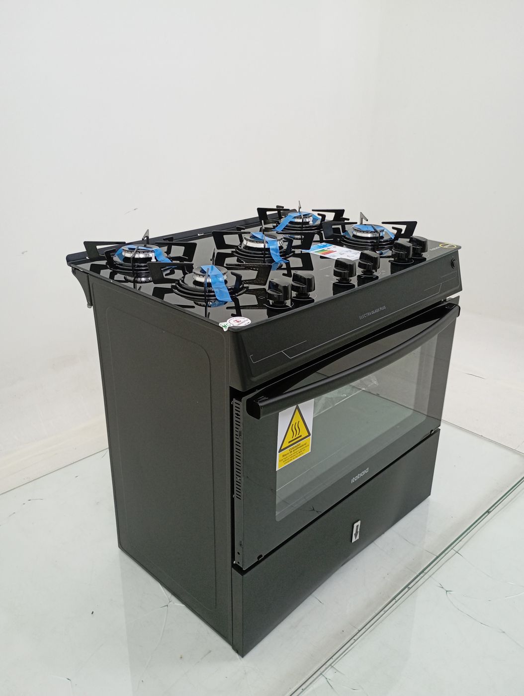 FOGAO ITATIAIA 5 BOCAS ELECTRA GLASS PLUS - P