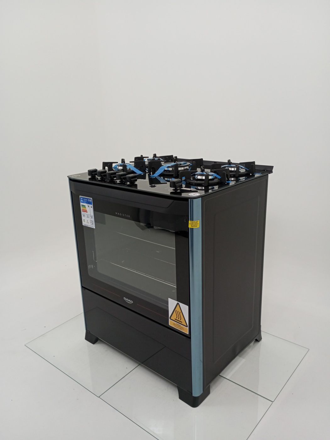 FOGAO DAKO 5 BOCAS MESA DE VIDRO MAGISTER - P