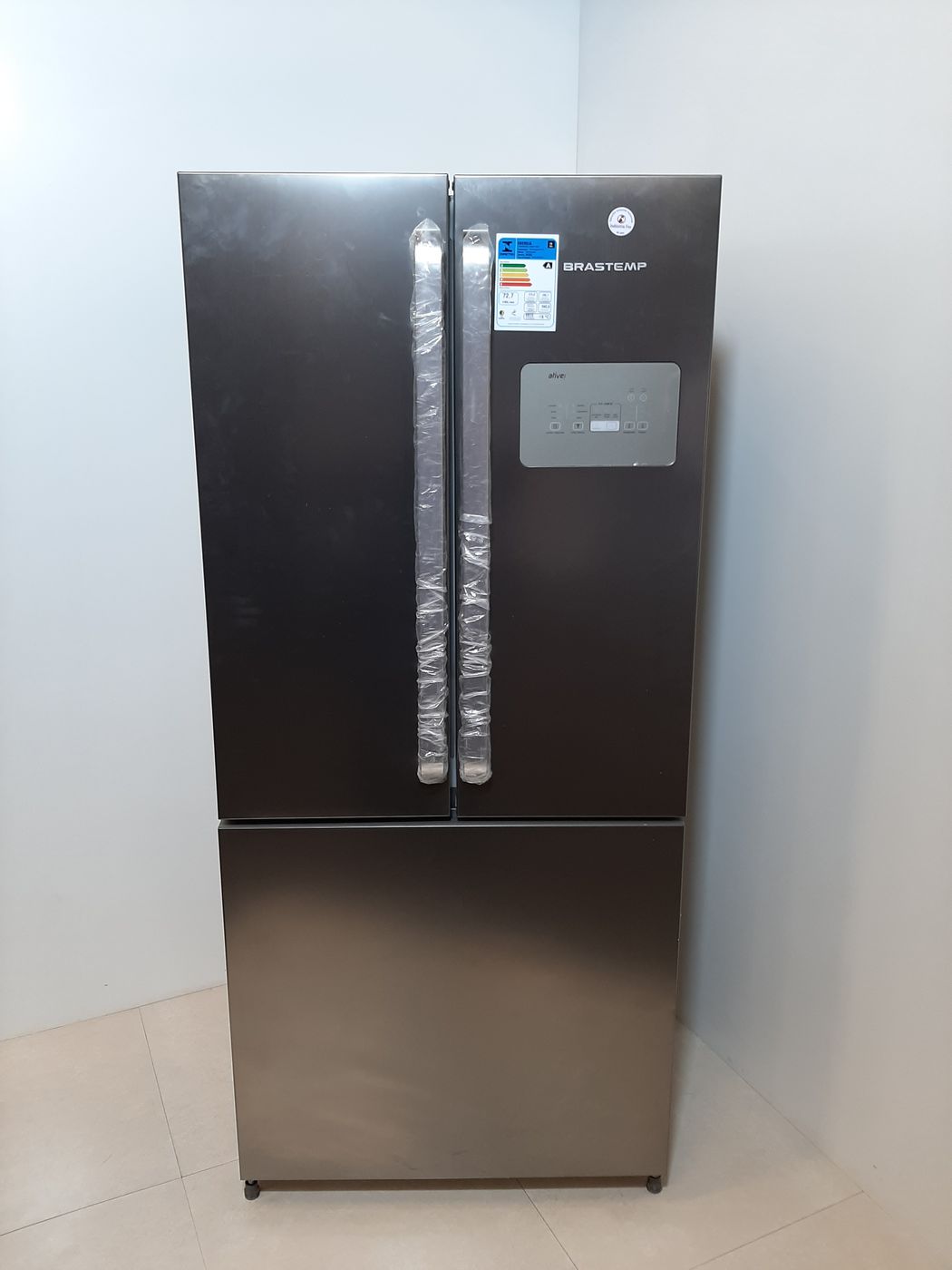 REFRIGERADOR BRASTEMP 3PORTAS 540L PL - INOX